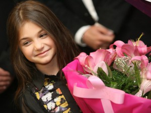 Крисия с шофьор и бодигард в София