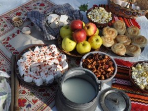 Бяла халва и сирна баница