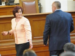 Флиртът на Нинова и Борисов
 