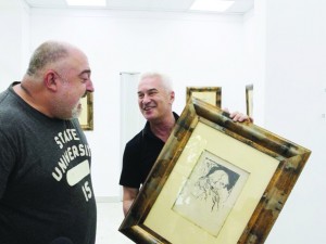 Волен подари картина на Ути