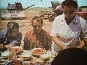 Като войници помагахме в жътвата на пшеницата
 