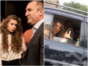 Дъщерята на Радев показва среден пръст (Снимки)
 
