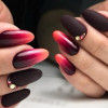 Маникюр в цвят бордо за зимата 

