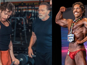 Незаконният син на Шварценегер го наследи в бодибилдинга
